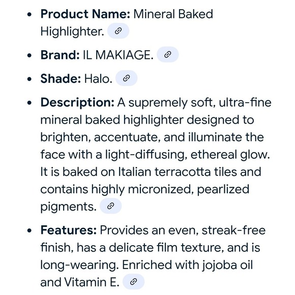 IL Makiage Mineral Baked Highlighter in Halo 7.5g‎ 0.26 oz NIB - Picture 6 of 7